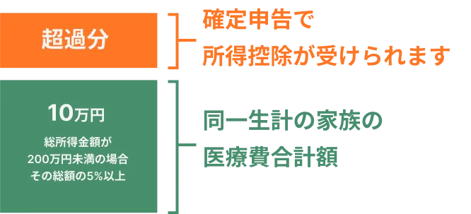 医療費控除のグラフ